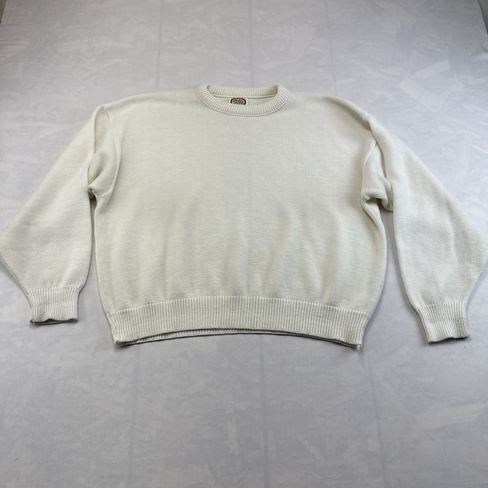 Vintage Picket And Post Women's 22W Ivory Knit Sweater Plus Size